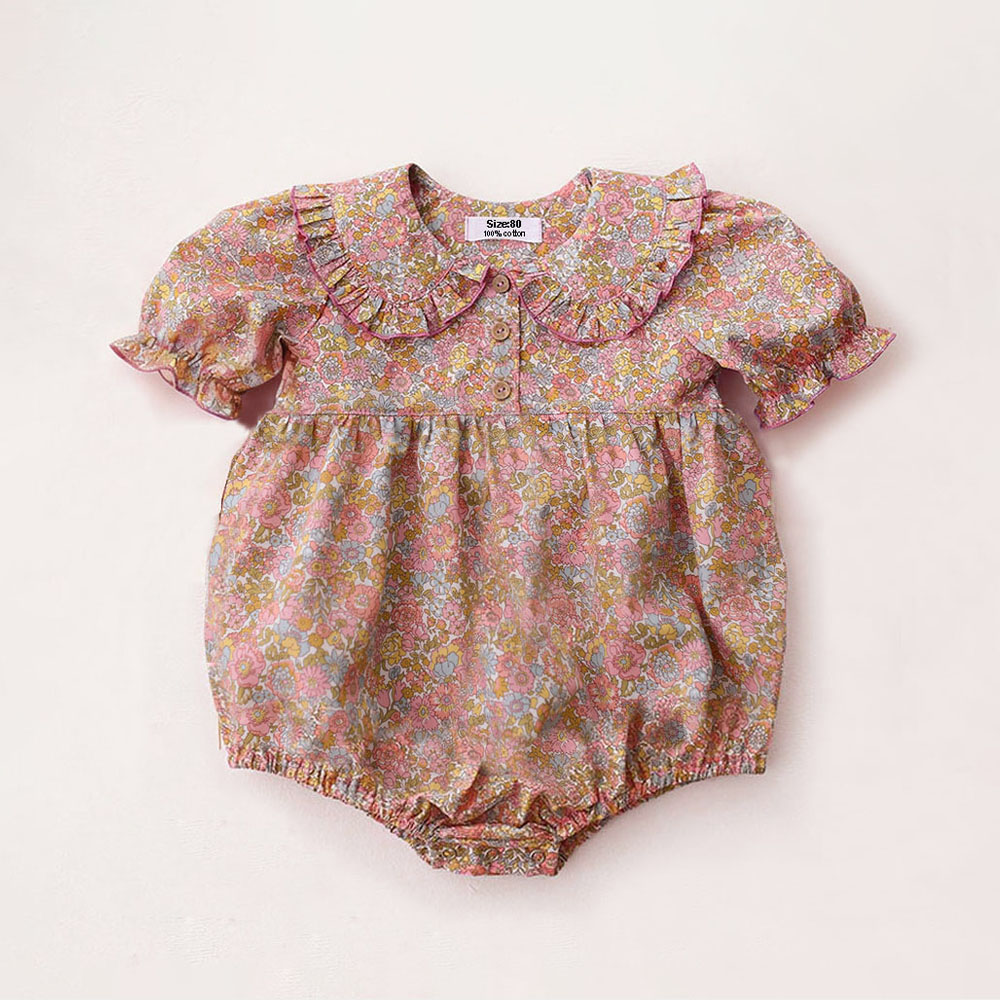 Newborn Baby Girl Romper Floral - Летний комбинезон для новорожденных девочек, милый