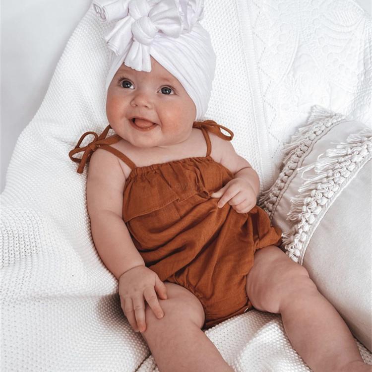 Baby Summer Linen Sleeveless Jumpsuit - Детский комбинезон из хлопка и льна,