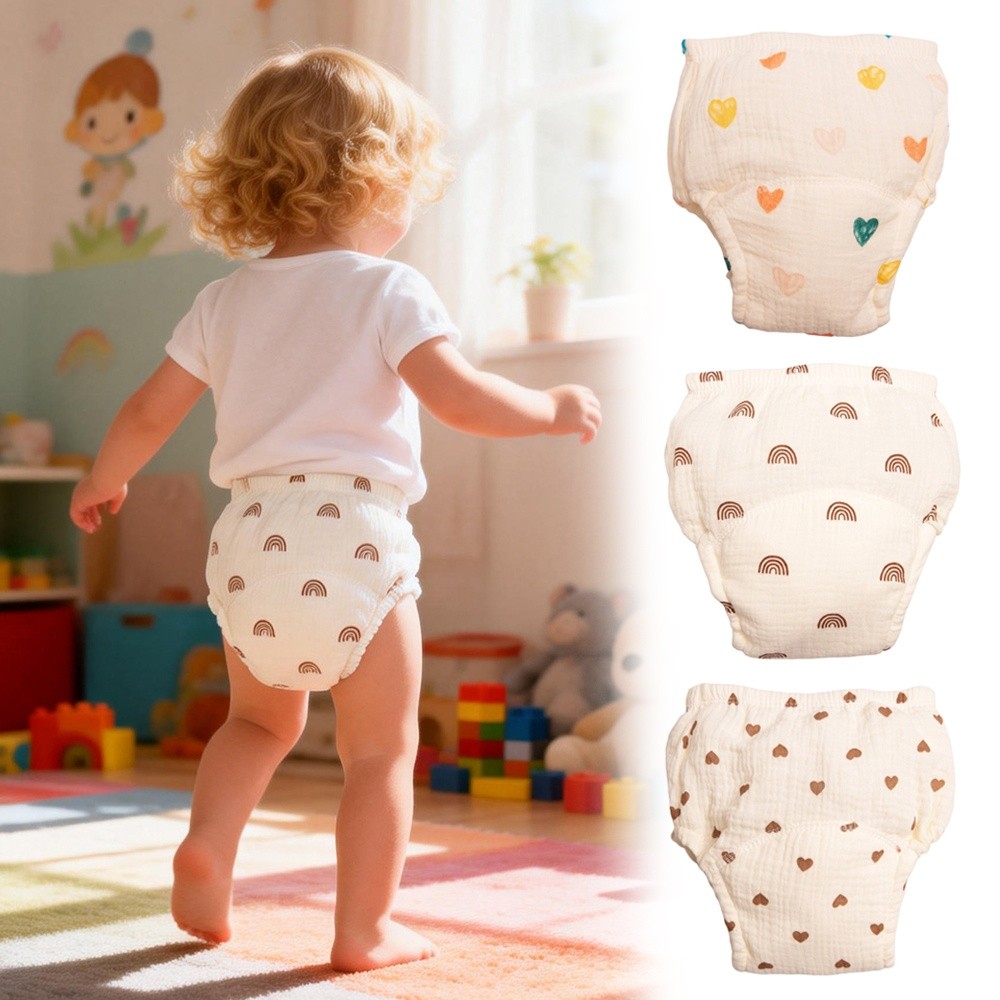 Toddler Training Pants Leak Proof - Хлопковые марлевые тренировочные трусики для малышей: