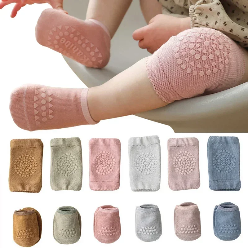Unisex Baby Socks Non Slip - Набор носков-наколенников для младенцев - противоскользящие
