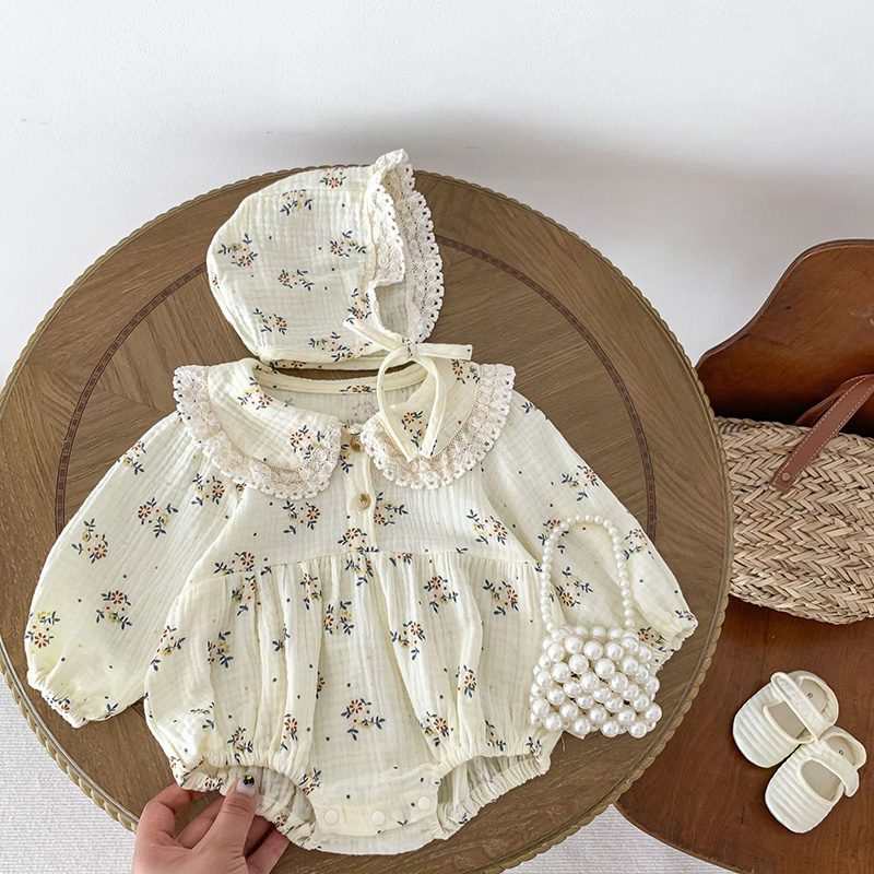 Newborn Baby Girl Romper Floral - Весенний комбинезон для новорожденных девочек +