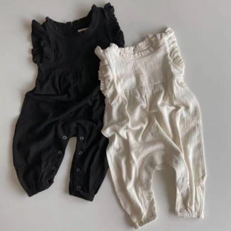 Baby Summer Linen Sleeveless Jumpsuit - Новые летние комбинезоны для малышей 2026