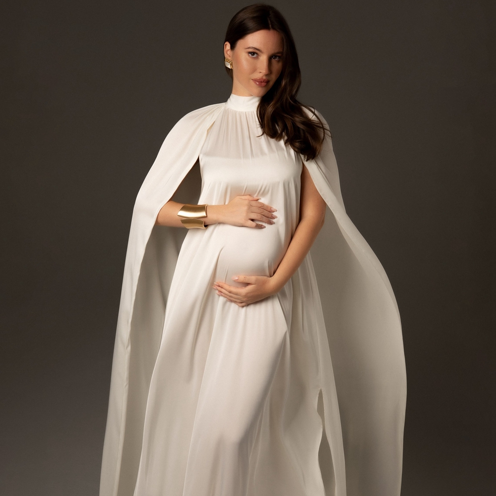 Maternity Wear - Элегантное платье-накидка для фотосессии беременных, реквизит