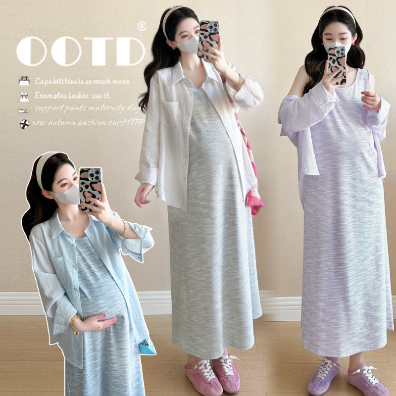 Maternity Wear - Комплект для беременных: летнее минималистичное универсальное