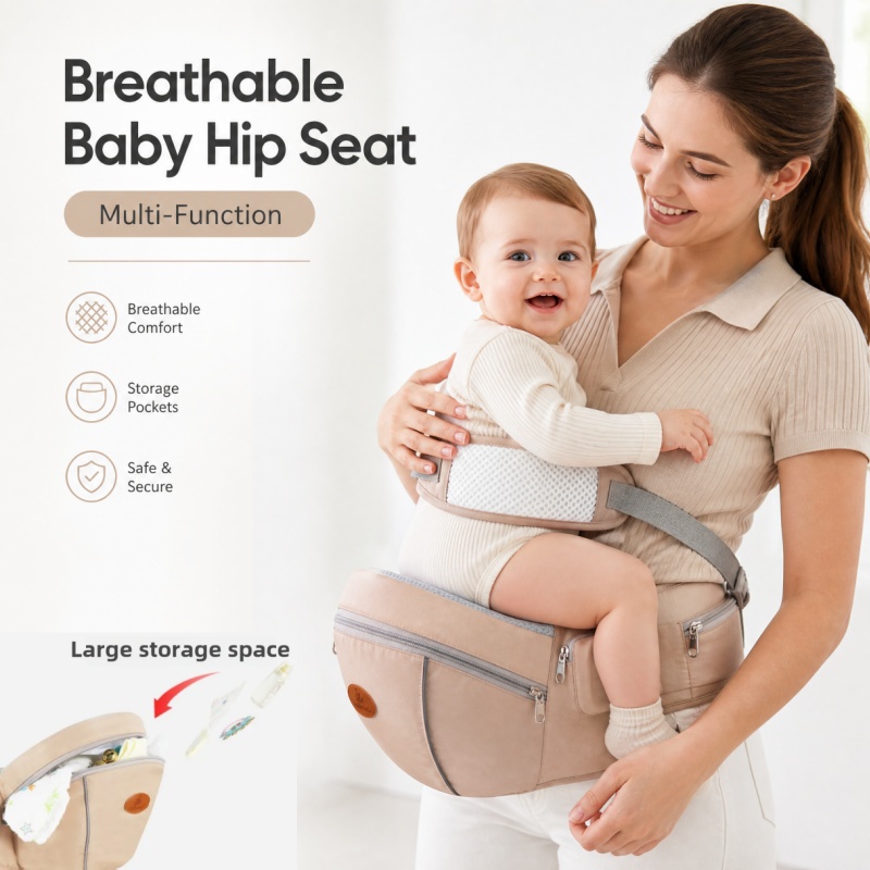 Ergonomic Baby Carrier Newborn To Toddler - Эргономичная дышащая переноска-хипсит для младенцев и