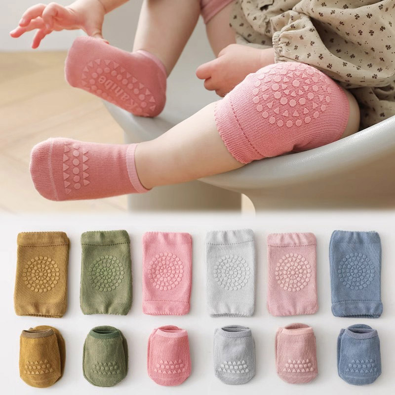Unisex Baby Socks Non Slip - 3 комплекта детских носков и наколенников