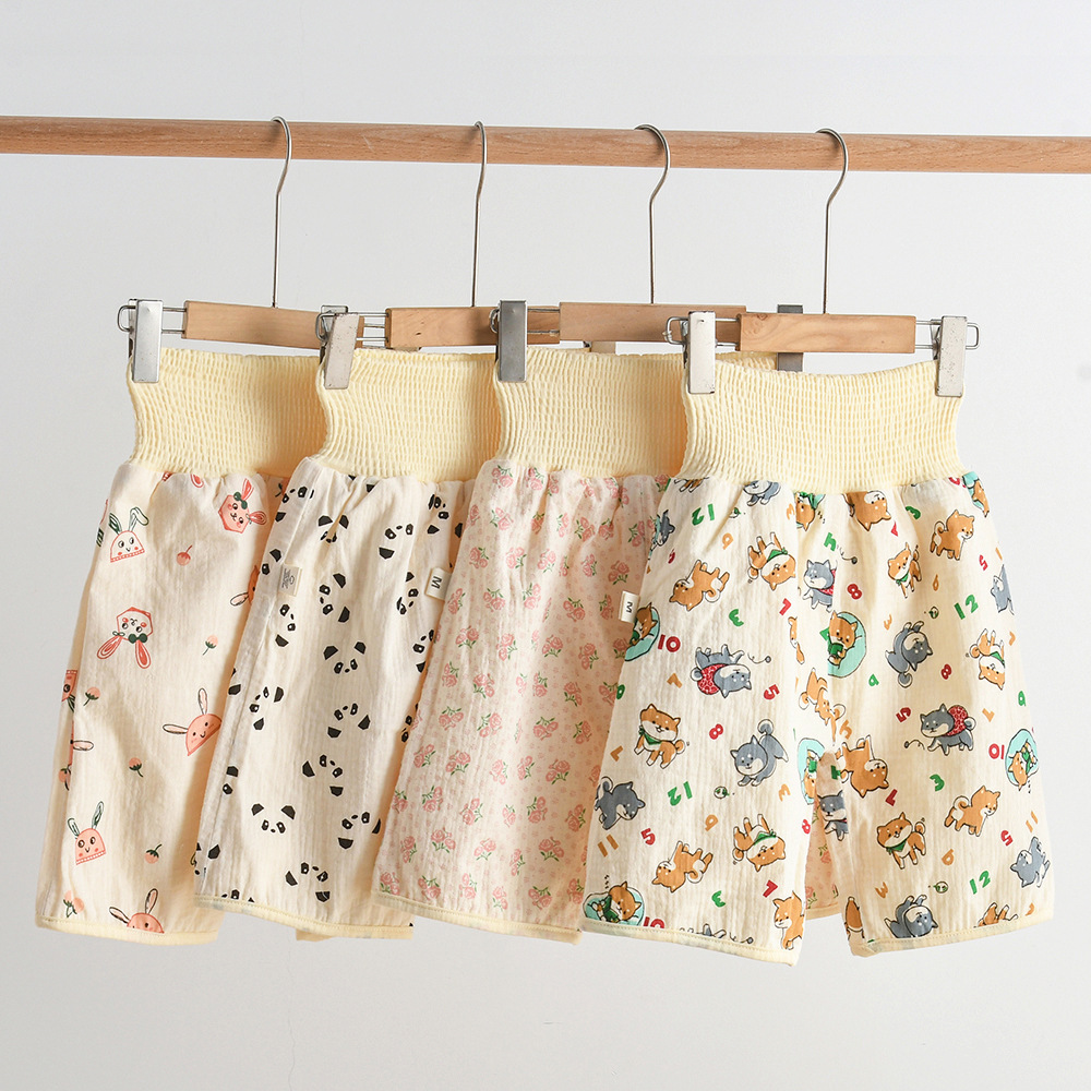 Toddler Training Pants Leak Proof - Водонепроницаемая детская юбка-подгузник, многоразовые хлопковые штаны