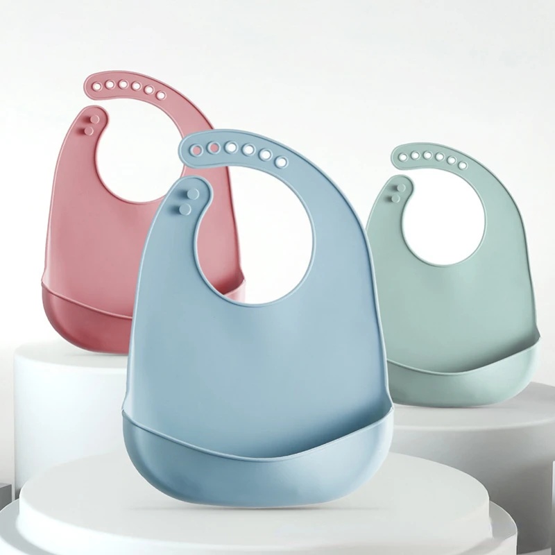Waterproof Baby Bibs Silicone - 1-5 шт. детских силиконовых нагрудников, водонепроницаемые,
