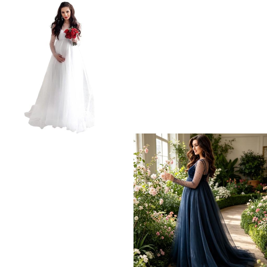 Maternity Wear - XXFE Стильное платье для беременных с