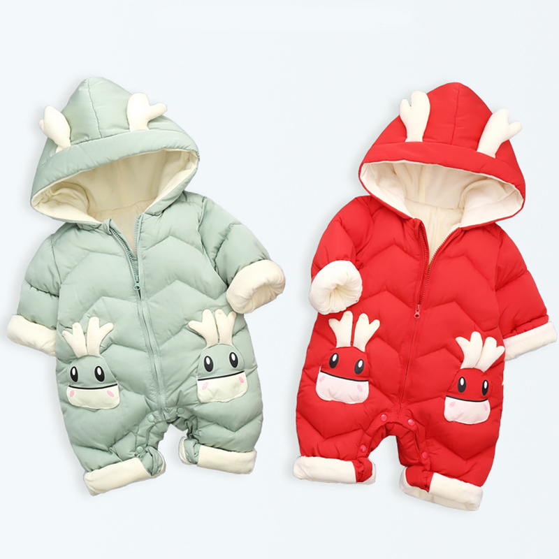 Cotton Baby Onesies Zipper - Толстые бархатные комбинезоны для младенцев от