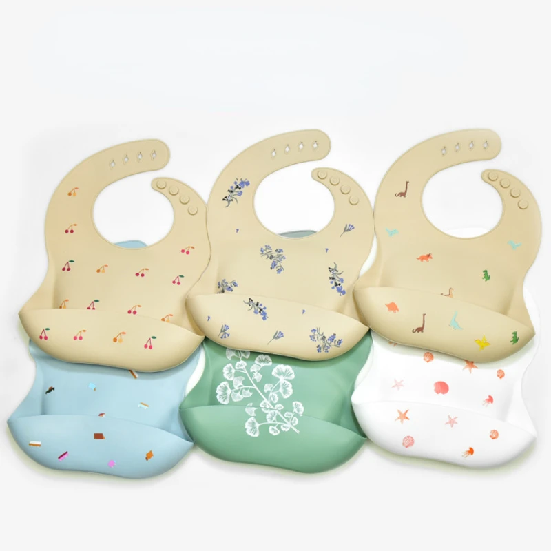Waterproof Baby Bibs Silicone - INS детские нагрудники без BPA, водонепроницаемые