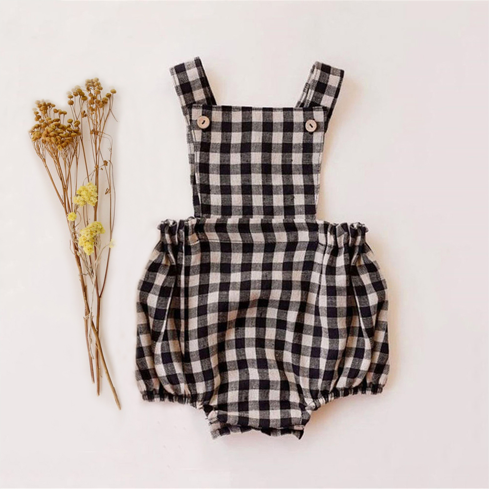 Baby Summer Linen Sleeveless Jumpsuit - Яркий летний детский комбинезон для новорожденных,