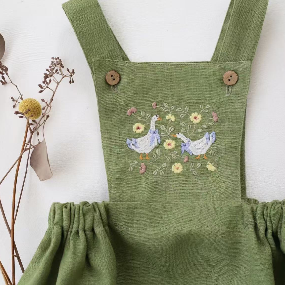 Детский комбинезон в деревенск – обзор и цена Baby Summer Linen Sleeveless Jumpsuit