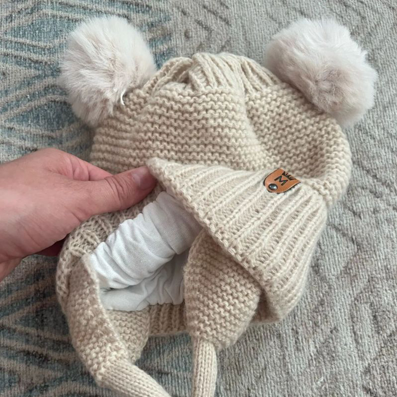 Детская шерстяная шапка, милая – обзор и цена Infant Beanie Hat With Ears