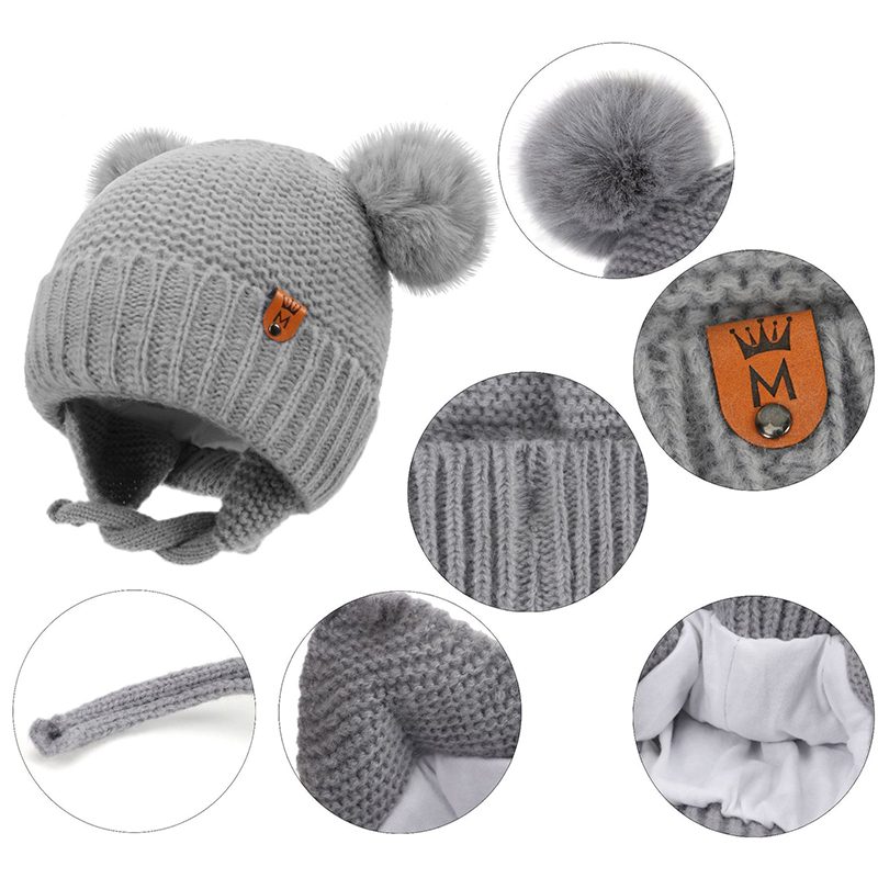 Детская шерстяная шапка, милая – обзор и цена Infant Beanie Hat With Ears