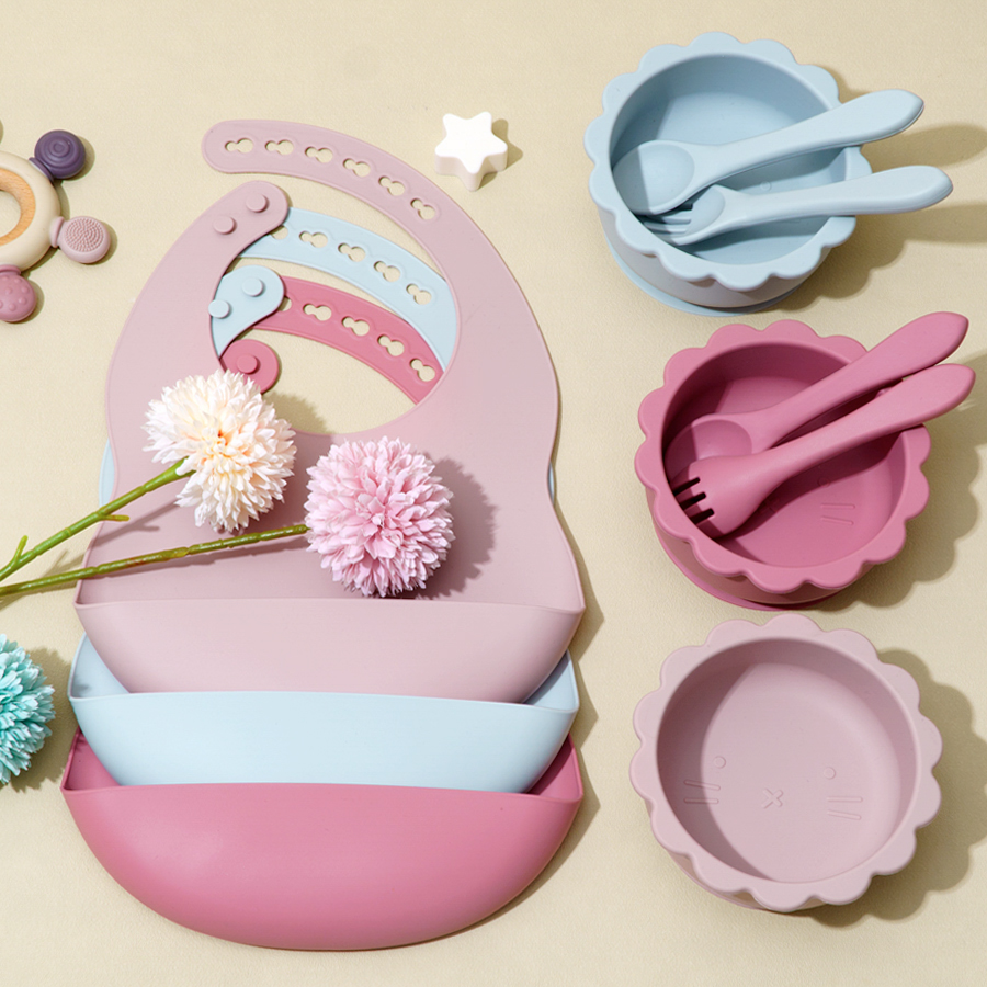 4 шт., силиконовые столовые пр – обзор и цена Waterproof Baby Bibs Silicone