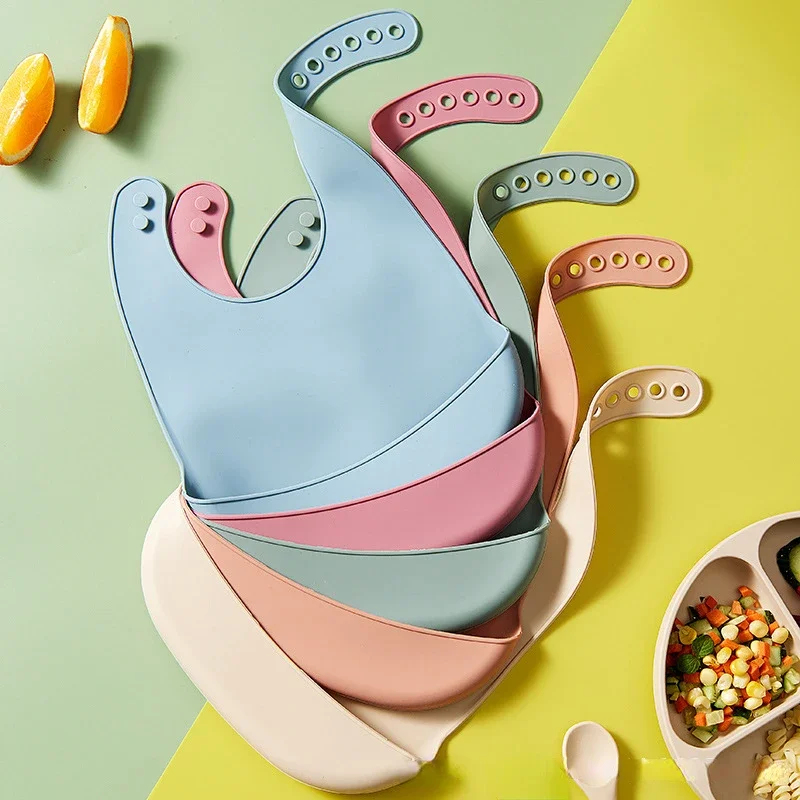 1/3 шт. Детский регулируемый в – обзор и цена Waterproof Baby Bibs Silicone