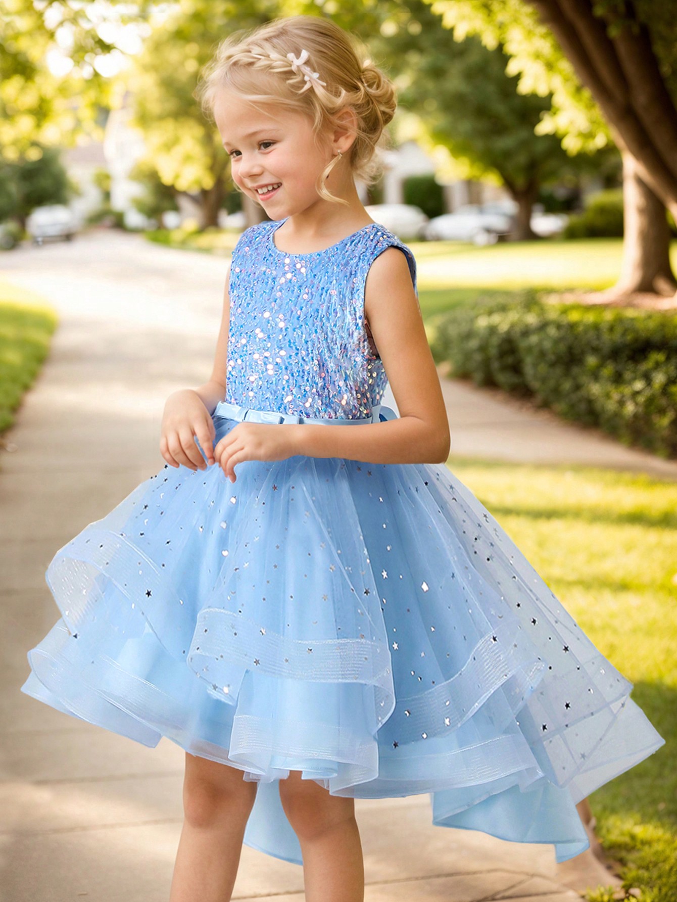 Платье для маленьких девочек с – обзор и цена Toddler Girl Tulle Party Dress