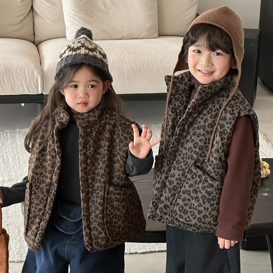Детский стеганый жилет с леопа – обзор и цена Toddler Boy Winter Fleece Jacket