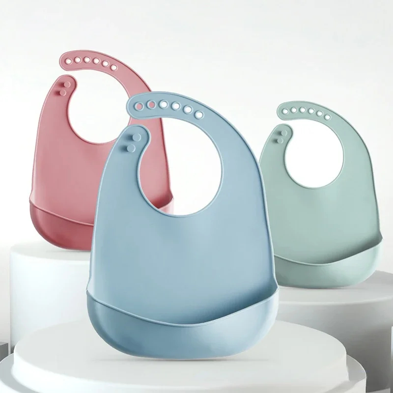 1/2 шт. Детский регулируемый в – обзор и цена Waterproof Baby Bibs Silicone