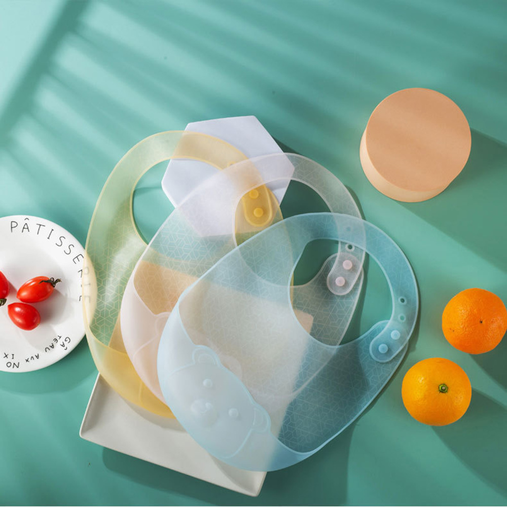 Детский нагрудник для еды, наг – обзор и цена Waterproof Baby Bibs Silicone