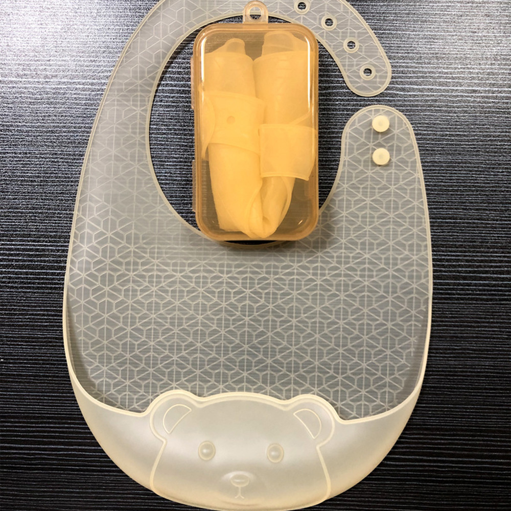 Детский нагрудник для еды, наг – обзор и цена Waterproof Baby Bibs Silicone