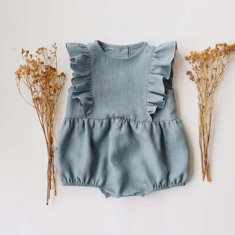 Комбинезон детский летний из х – обзор и цена Baby Summer Linen Sleeveless Jumpsuit
