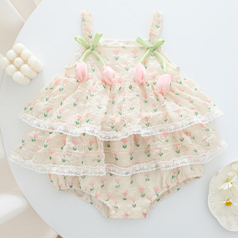 Летний комбинезон-боди для дев – обзор и цена Newborn Baby Girl Romper Floral