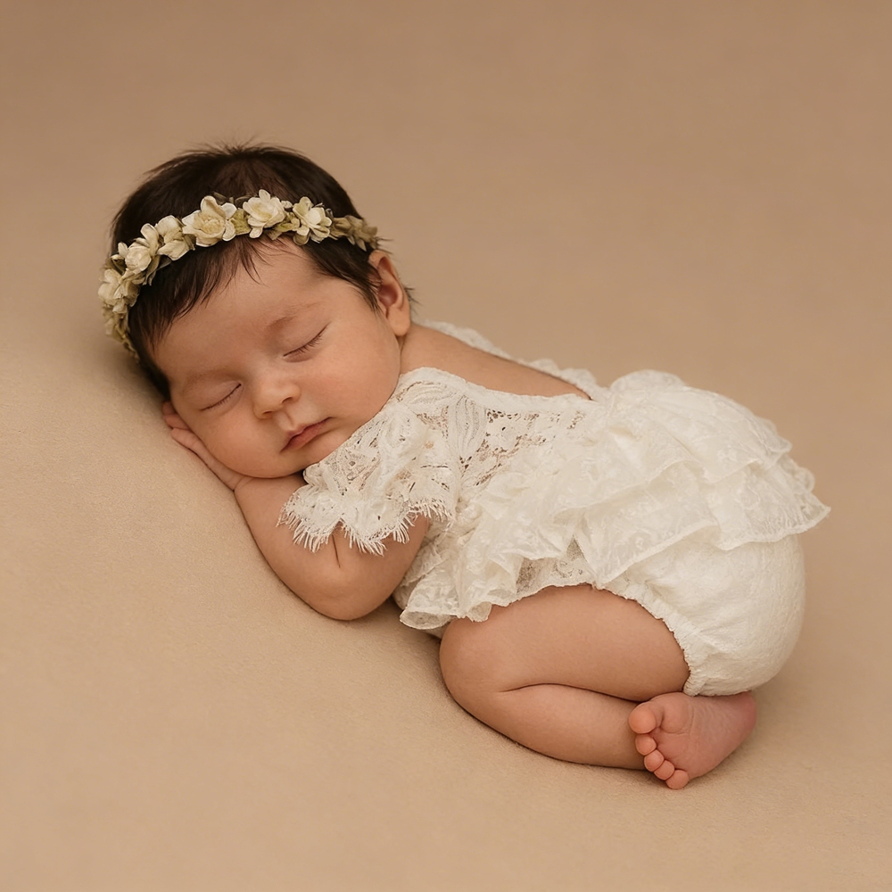 Наряд для фотосессии новорожде – обзор и цена Newborn Baby Girl Romper Floral
