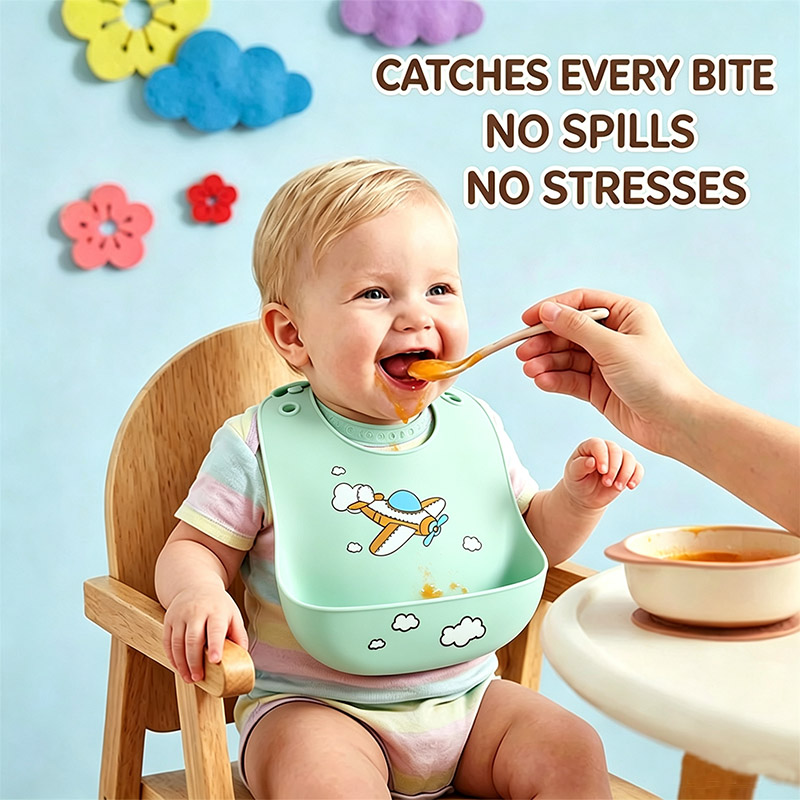 Силиконовый нагрудник для корм – обзор и цена Waterproof Baby Bibs Silicone