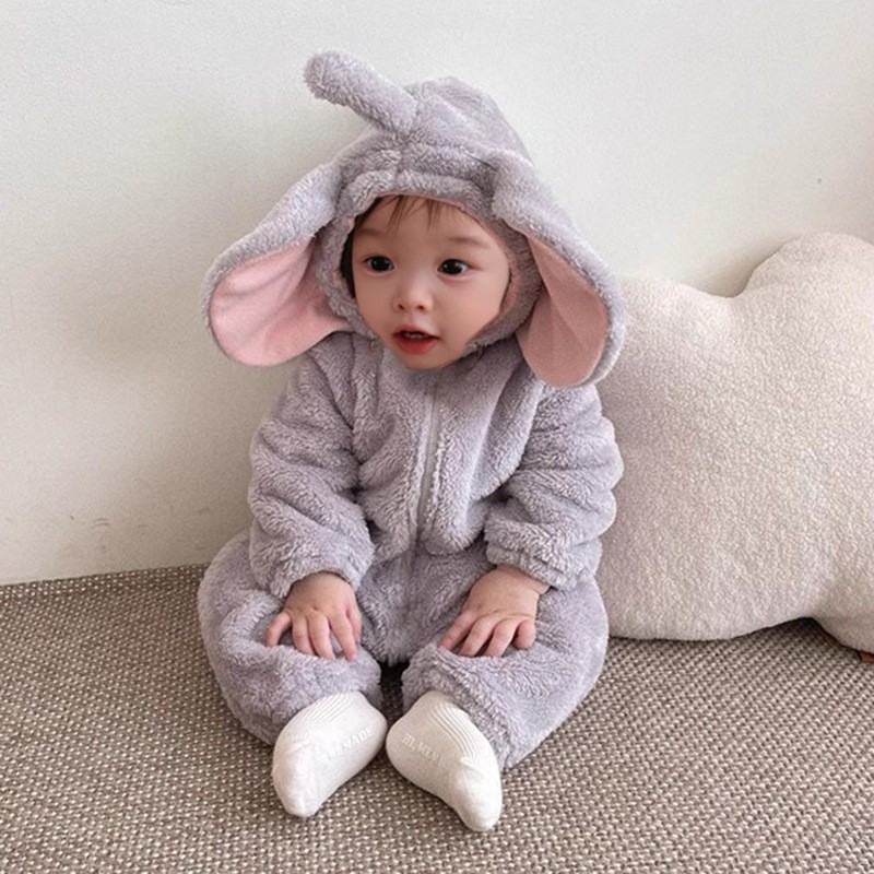 Очаровательный комбинезон-слон – обзор и цена Cotton Baby Onesies Zipper