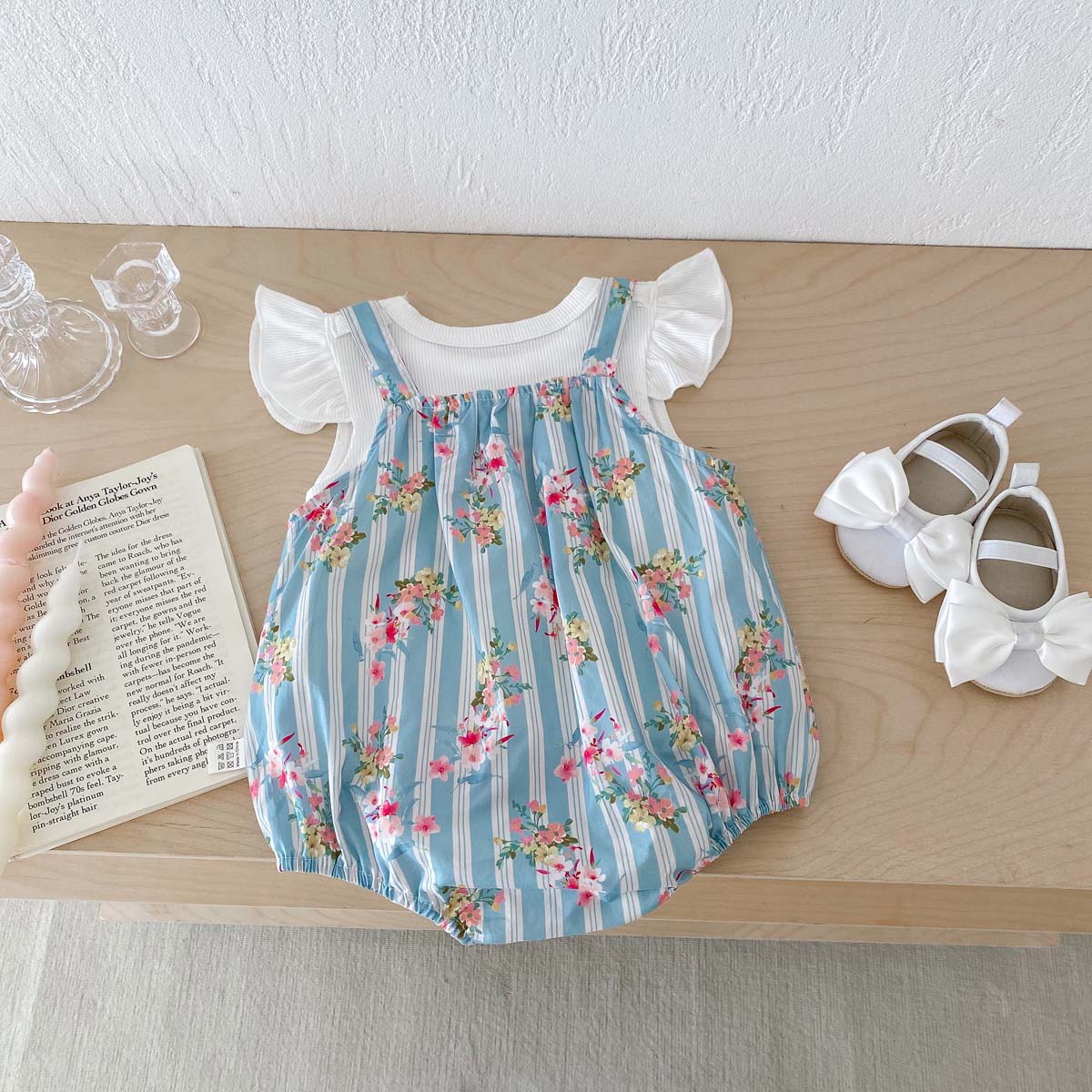 2 шт., детское боди с рукавами – обзор и цена Newborn Baby Girl Romper Floral