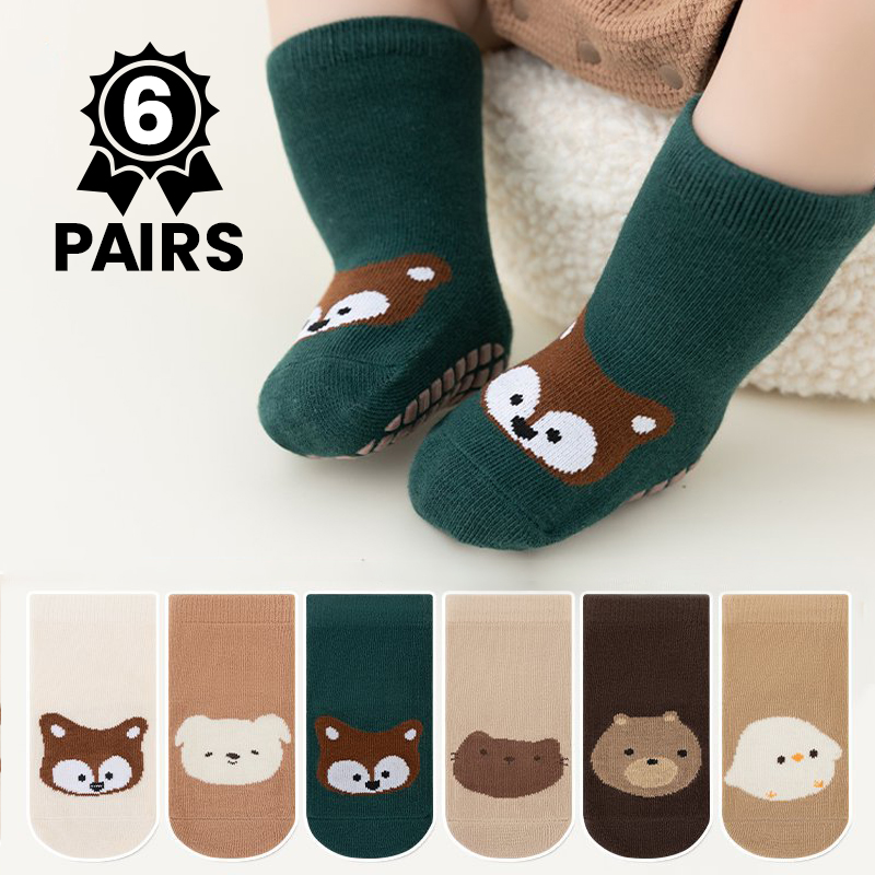 6 пар милых детских носков с м – обзор и цена Unisex Baby Socks Non Slip