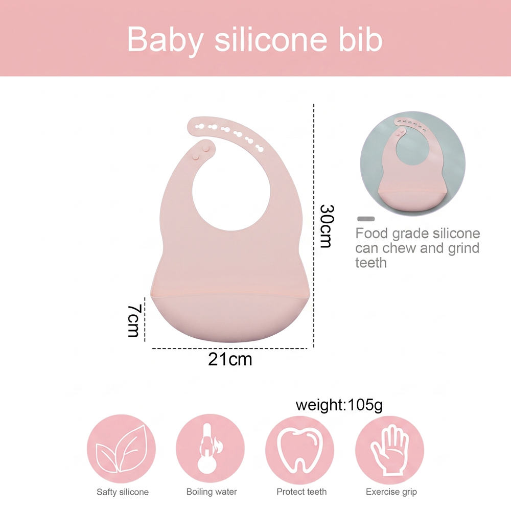 Детские нагрудники для кормлен – обзор и цена Waterproof Baby Bibs Silicone