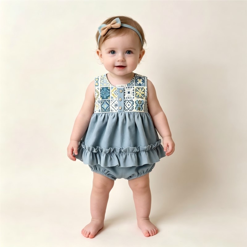 Модный хлопково-льняной комбин – обзор и цена Baby Summer Linen Sleeveless Jumpsuit