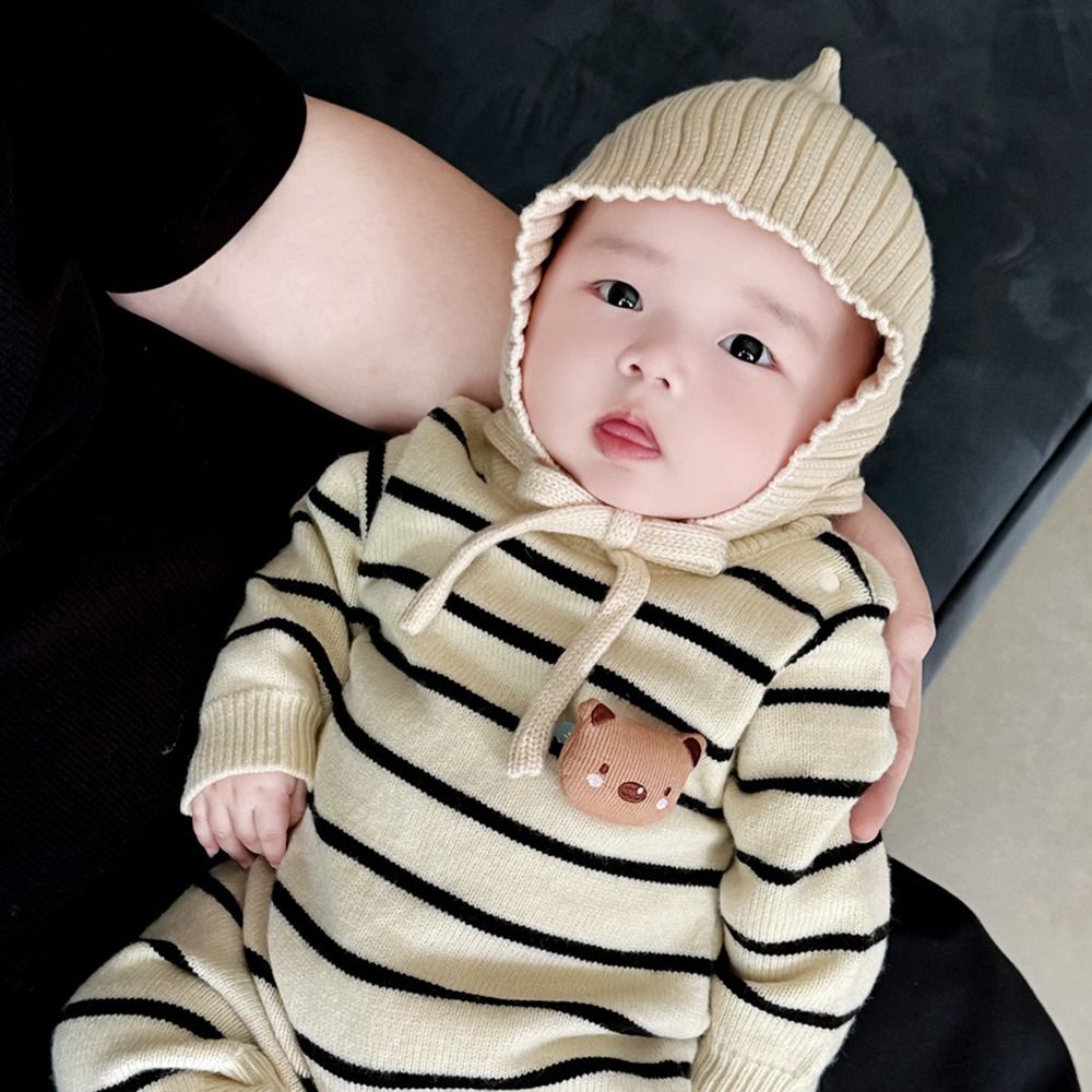 Милая однотонная детская шапка – обзор и цена Infant Beanie Hat With Ears