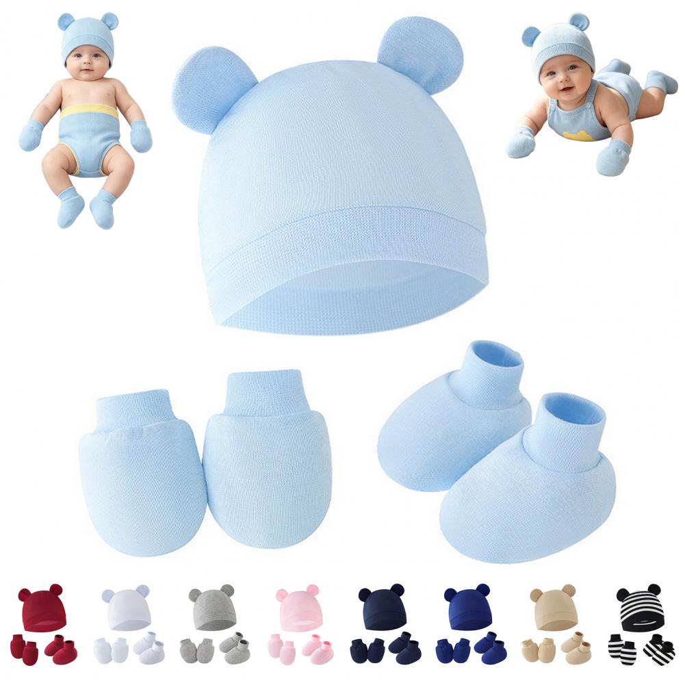 Антицарапные варежки для новор – обзор и цена Infant Beanie Hat With Ears