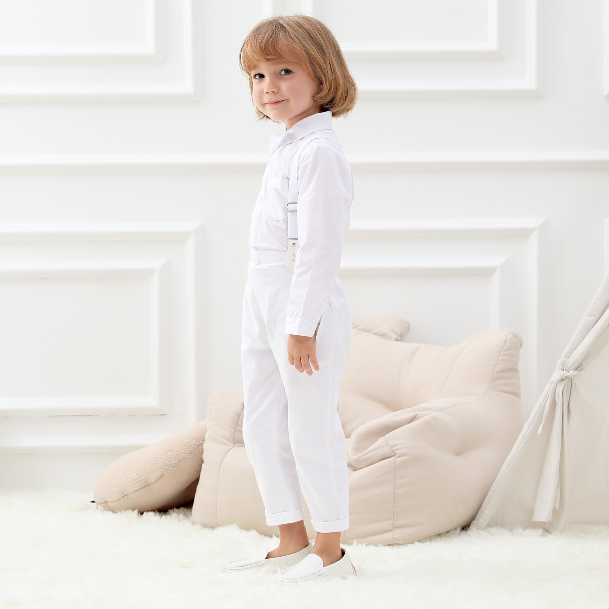 Женская одежда для мальчиков,  – обзор и цена Baby Boy Suit Set Baptism