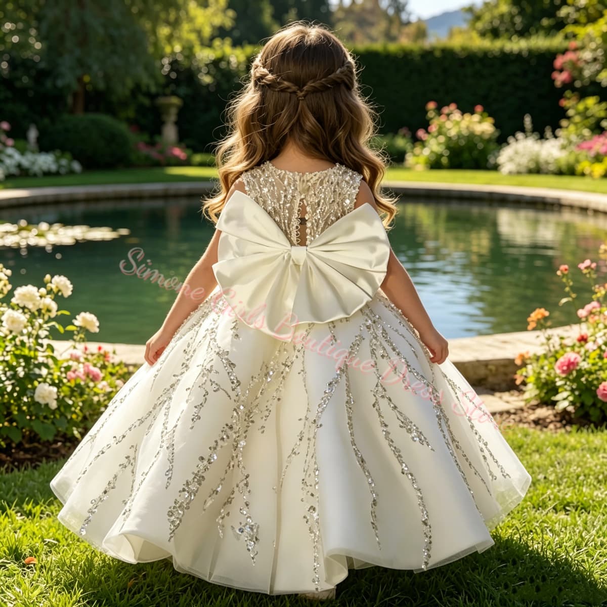 Платье для девочки-цветочницы, – обзор и цена Toddler Girl Tulle Party Dress