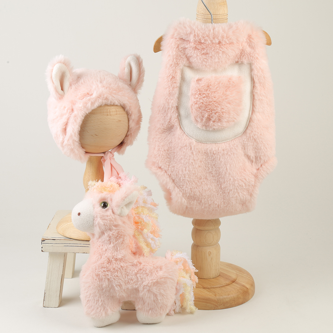 Розовый вязаный кружевной комп – обзор и цена Infant Photography Props Outfit