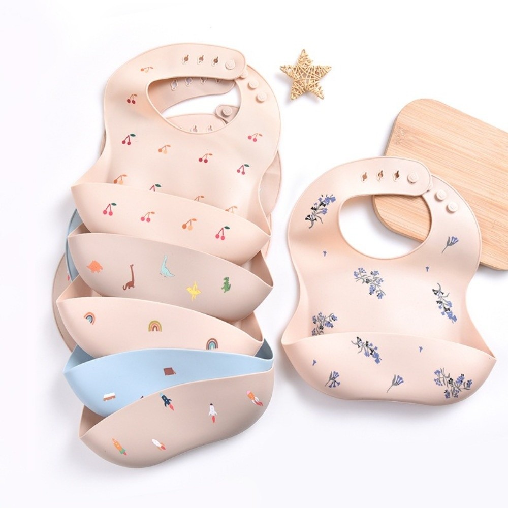 Новый силиконовый нагрудник дл – обзор и цена Waterproof Baby Bibs Silicone