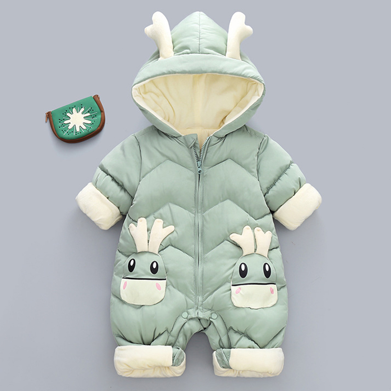 Толстые бархатные комбинезоны  – обзор и цена Cotton Baby Onesies Zipper