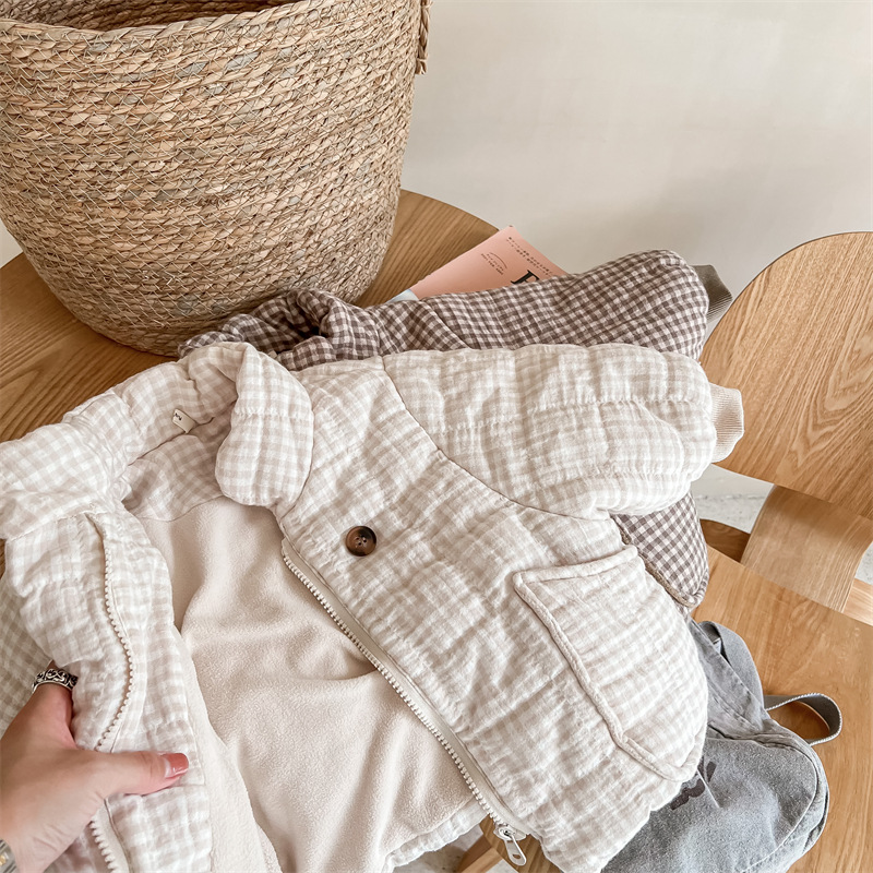Детская стеганая куртка в клет – обзор и цена Toddler Boy Winter Fleece Jacket
