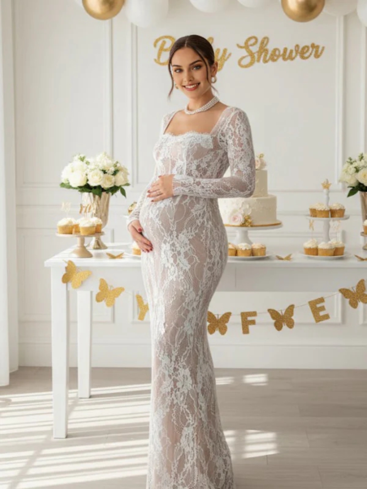 Кружевное платье для фотосесси – обзор и цена Maternity Wear