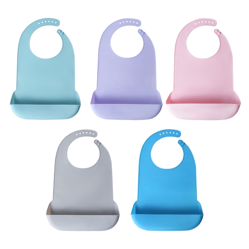 Пищевой силиконовый нагрудник  – обзор и цена Waterproof Baby Bibs Silicone