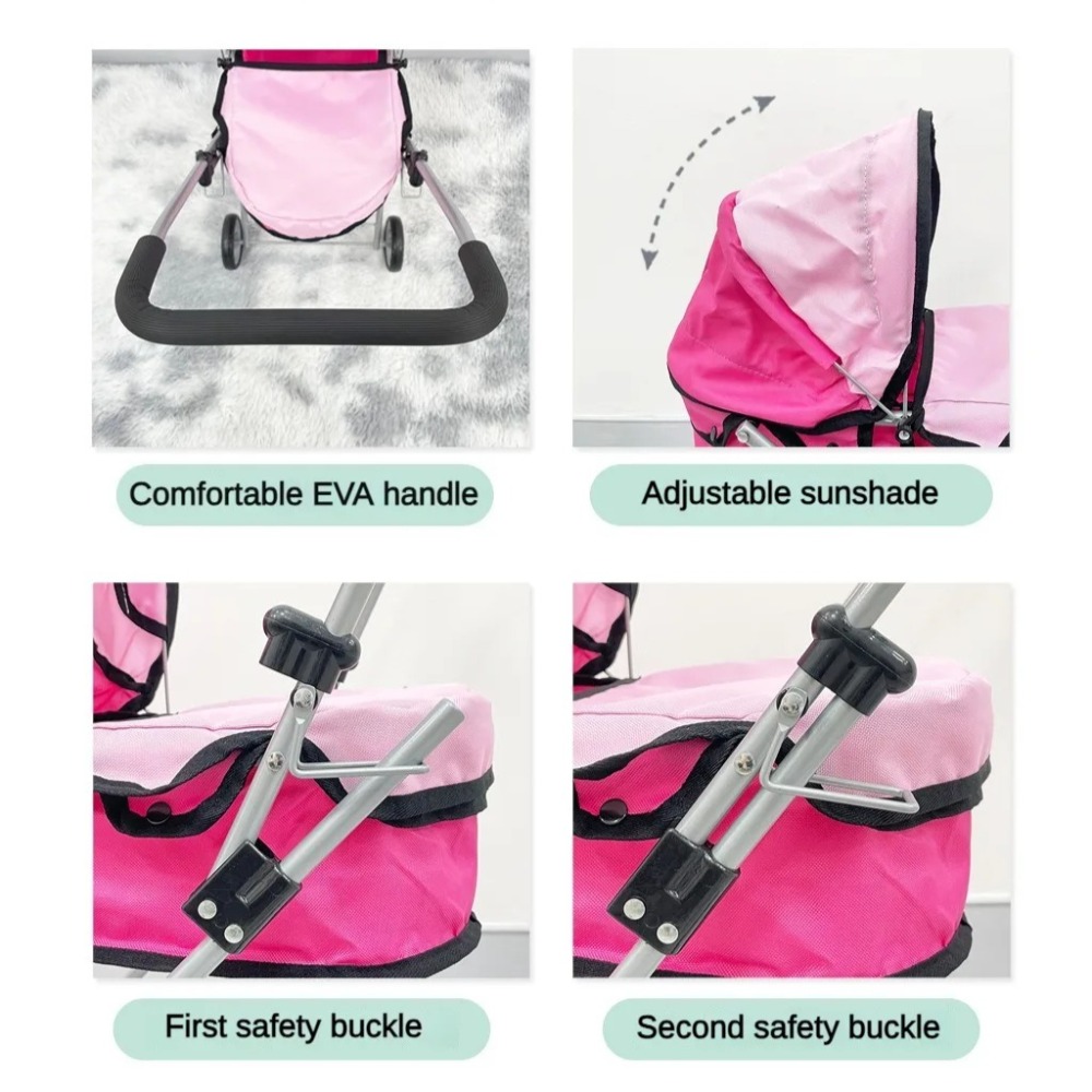 Кукольная коляска для детей, с – обзор и цена Lightweight Foldable Baby Stroller Compact